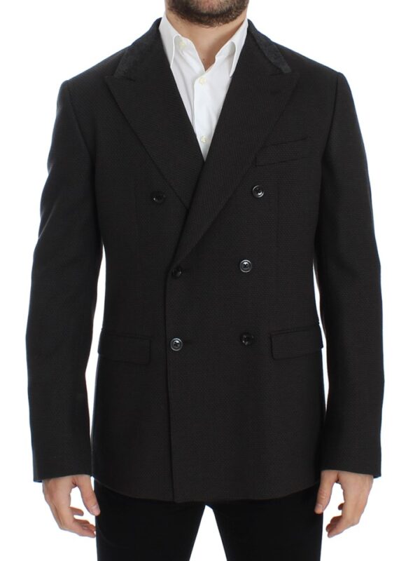 Dolce & Gabbana Brown wool slim fit blazer