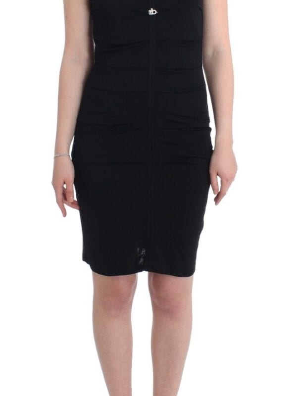Roccobarocco Black pencil sheath dress