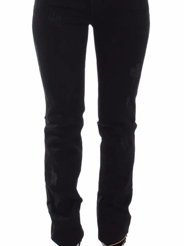 Ermanno Scervino Black Slim Jeans Denim Pants Skinny Stretch