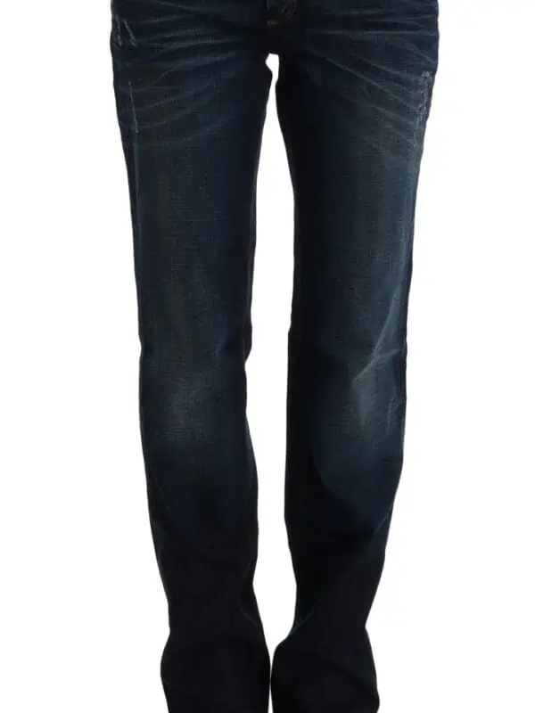 Costume National Blue Cotton Regular Fit Denim Jeans