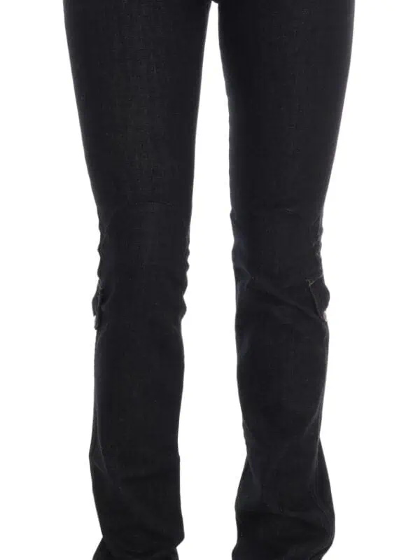 Costume National Blue Cotton Stretch Slim Fit Jeans