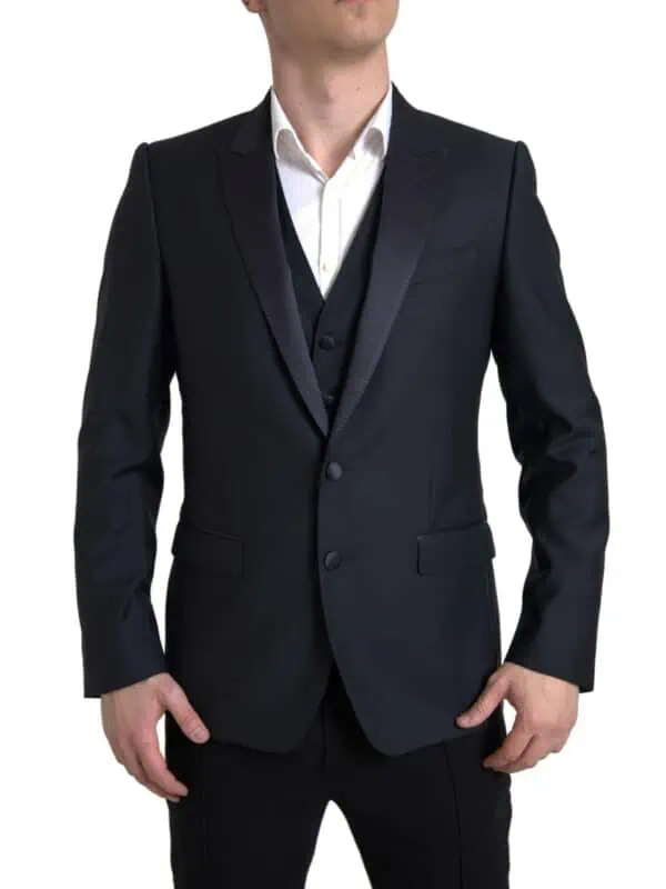 Dolce & Gabbana Blue 2 Piece Single Breasted MARTINI Suit
