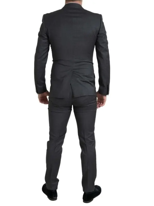 Dolce & Gabbana Gray 2 Piece Double Breasted SICILIA Suit