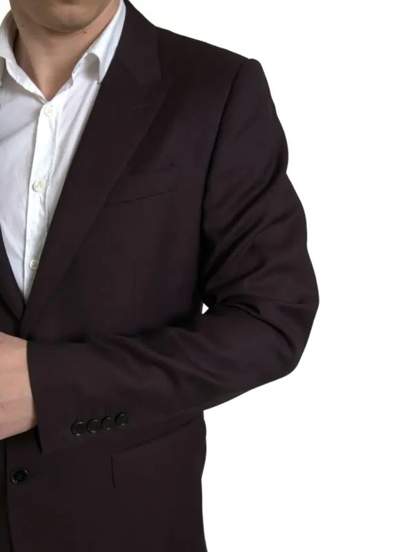 Dolce & Gabbana Maroon 2 Piece Single Breasted MARTINI Suit