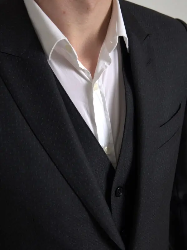 Dolce & Gabbana Black 3 Piece Single Breasted MARTINI Suit