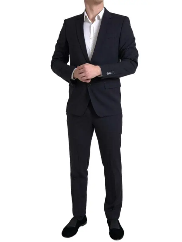 Dolce & Gabbana Black 3 Piece Single Breasted MARTINI Suit