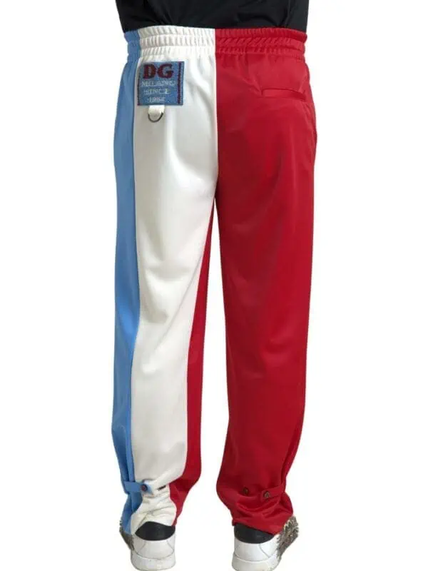 Dolce & Gabbana Multicolor Polyester Men Sweatpants Pants
