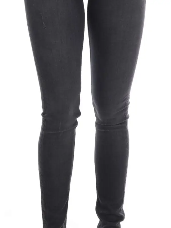 Acht Gray Cotton Slim Fit Denim Jeans