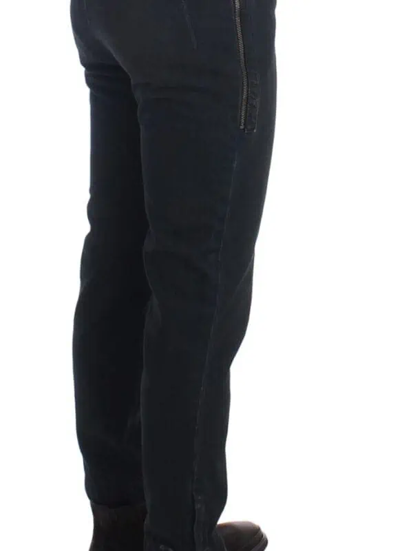 Costume National Blue Cotton Slim Pants Denim Jeans