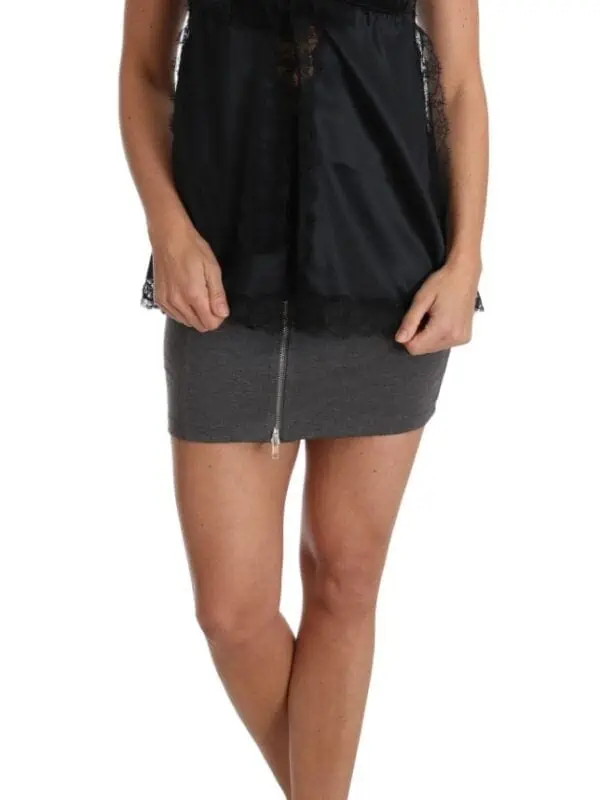 Dolce & Gabbana Lingerie Cami Black Lace Silk Stretch