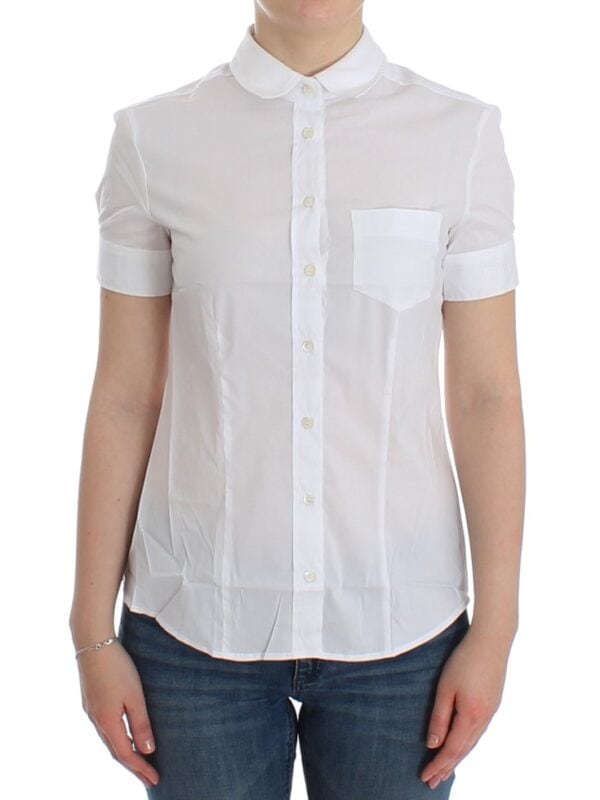 John Galliano White Cotton Shirt Top