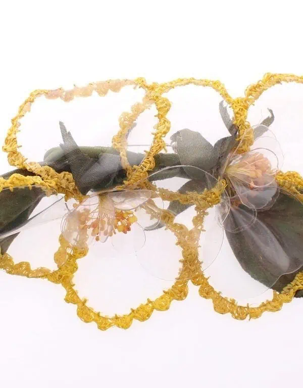 Dolce & Gabbana Floral Transparent HANDMADE Brooch