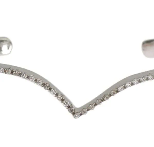 Nialaya Skyfall CZ 925 Silver Bangle Bracelet