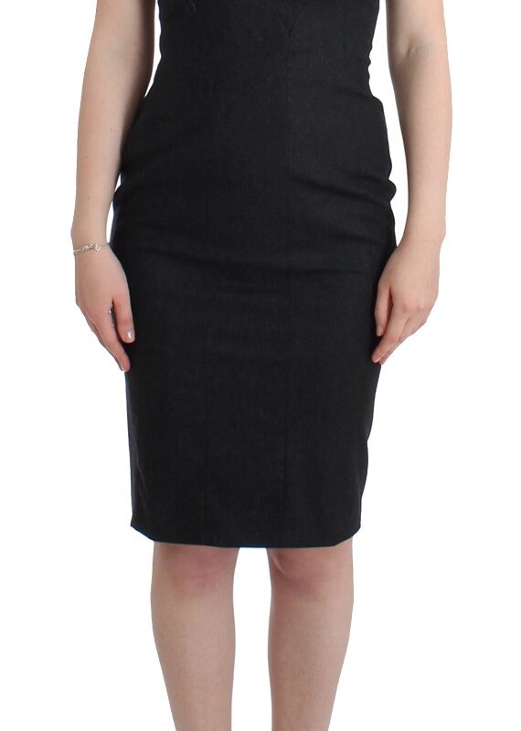 Cavalli Gray strapless dress
