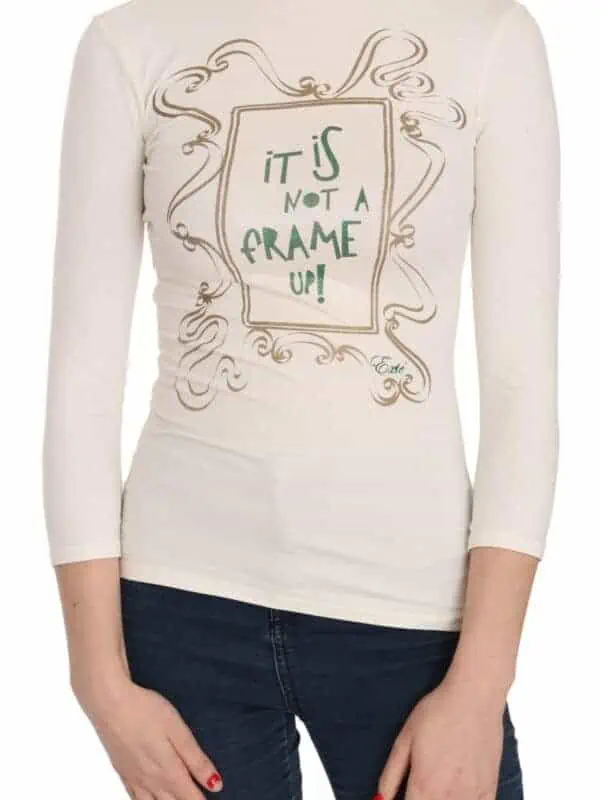 Exte Crew Neck It Is Not A Frame Up! Print Blouse