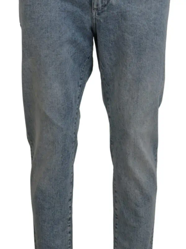 Dolce & Gabbana Blue Wash Slim Fit Cotton Denim Jeans