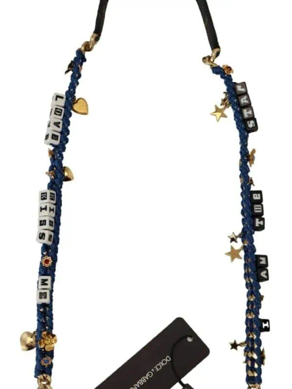 Dolce & Gabbana Multicolor Embellished Bag Shoulder Strap