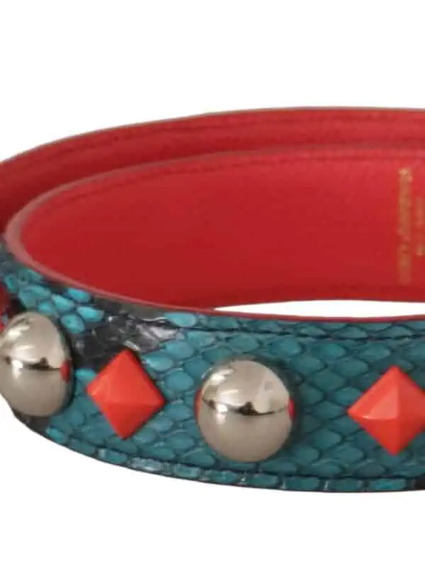 Dolce & Gabbana Green Crystals Leather Bag Shoulder Strap