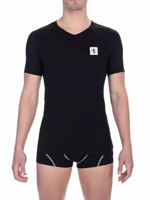 Bikkembergs Black Cotton Men T-Shirt