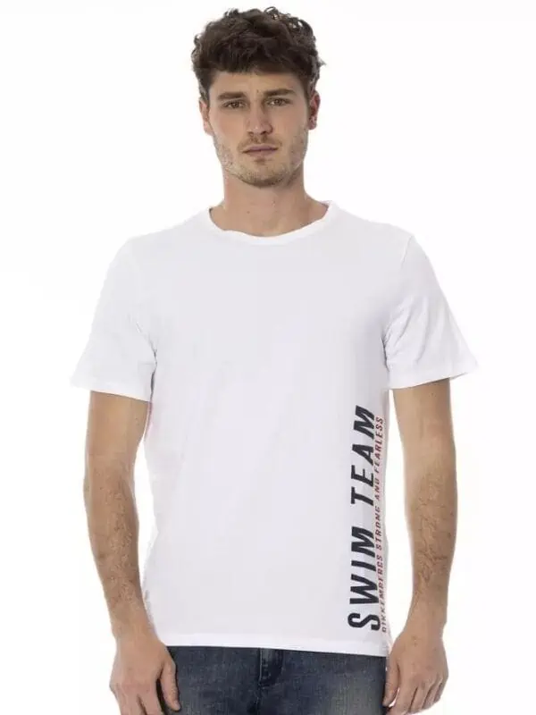 Bikkembergs White Cotton Men T-Shirt