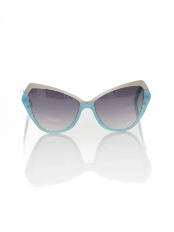 Frankie Morello Light Blue Acetate Women's Sunglass