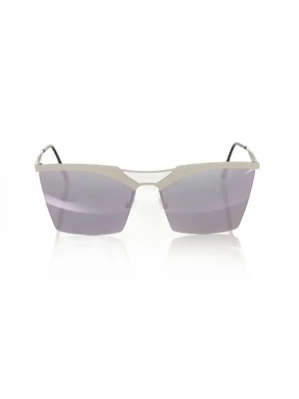Frankie Morello Silver Metallic Women's Sunglass
