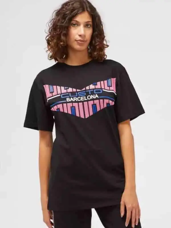 Custo Barcelona Black Cotton Women T-Shirt