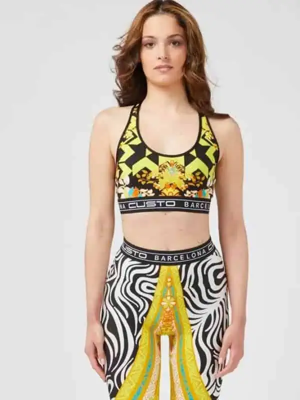 Custo Barcelona Yellow Polyamide Women Top