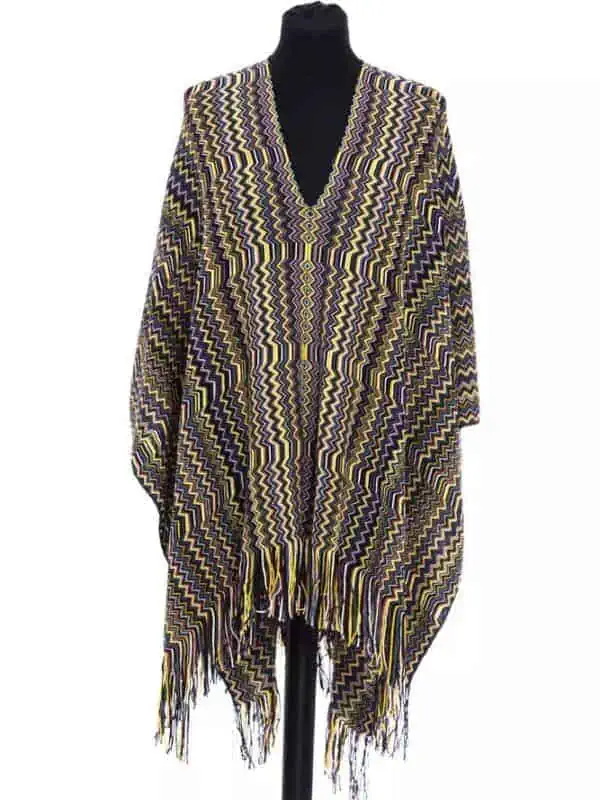 Missoni Multicolor Wool Women Poncho