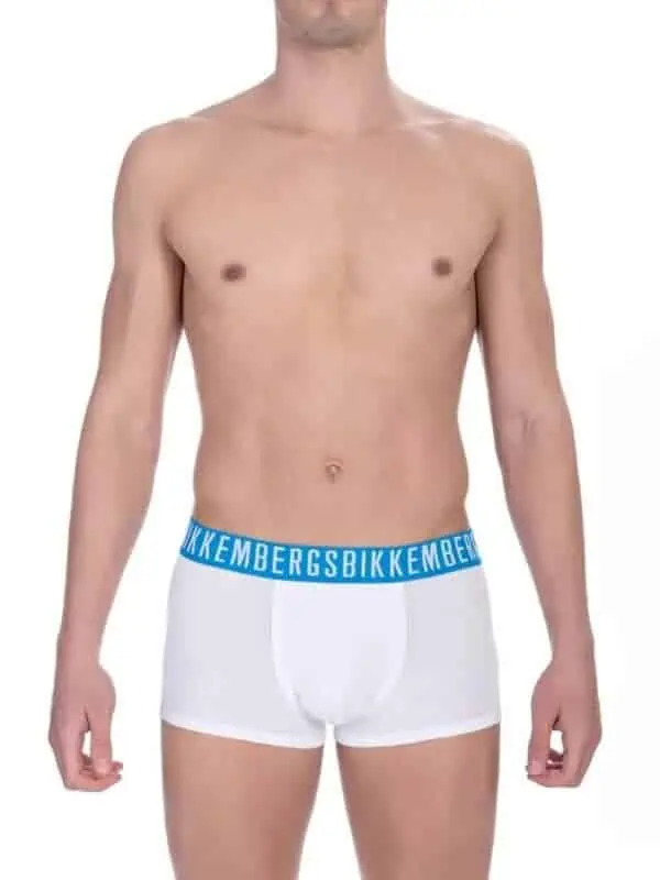 Bikkembergs White Cotton Men's Trunk
