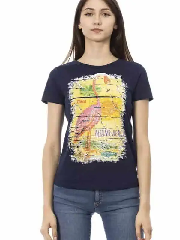 Trussardi Action Blue Cotton Women T-Shirt