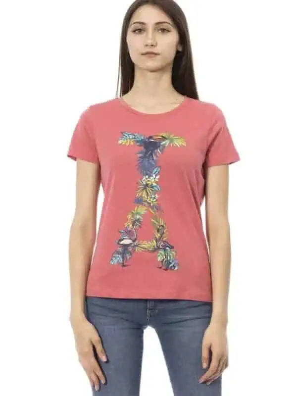 Trussardi Action Fuchsia Cotton Women T-Shirt