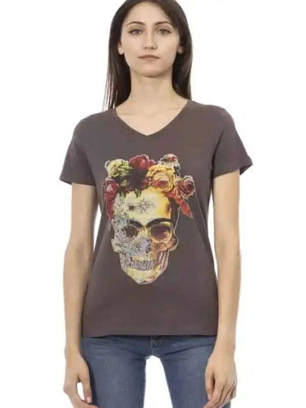 Trussardi Action Brown Cotton Women Top