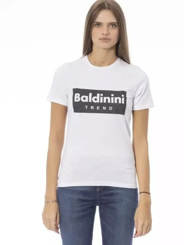 Baldinini Trend White Cotton Women Top
