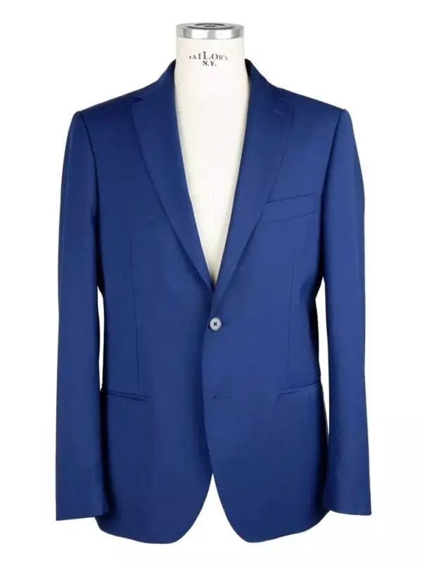 Emilio Romanelli Elegant Two-Button Men's Suit in Blue