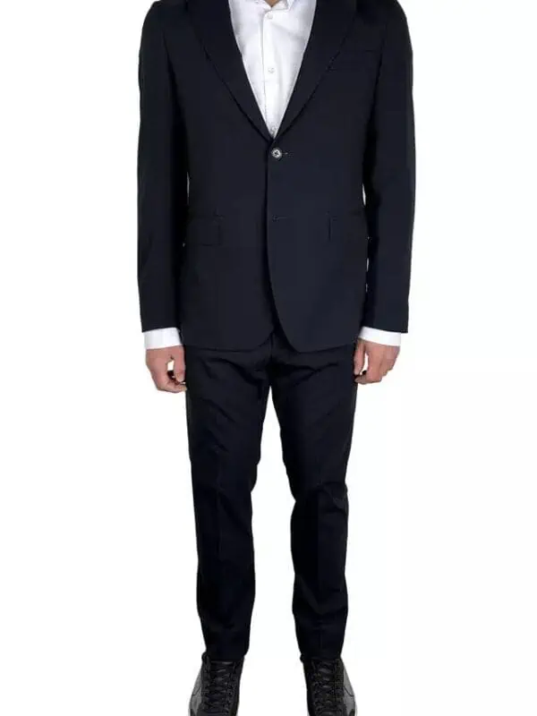 Aquascutum Blue Wool Men's Suit