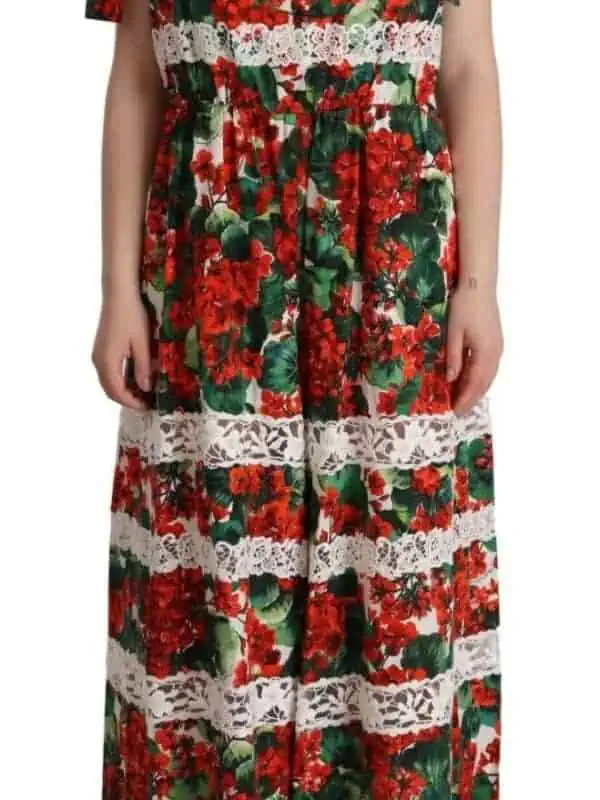 Dolce & Gabbana Multicolor Floral Maxi Dress