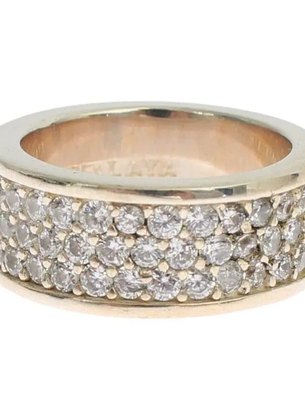 Nialaya Silver Womens CZ 925 Sterling Ring