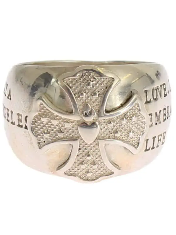 Nialaya Silver Cross Womens 925 Sterling Ring