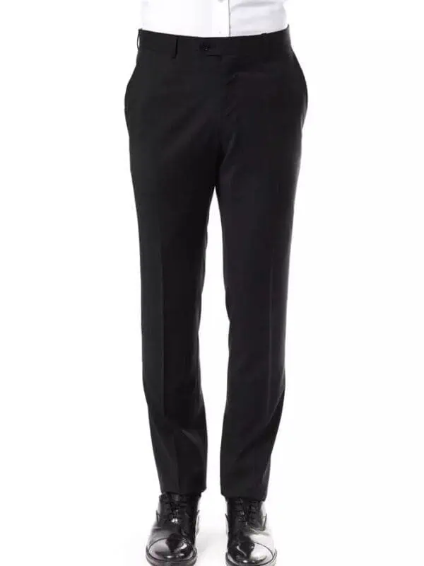 Uominitaliani Gray Wool Mens Suit Pant