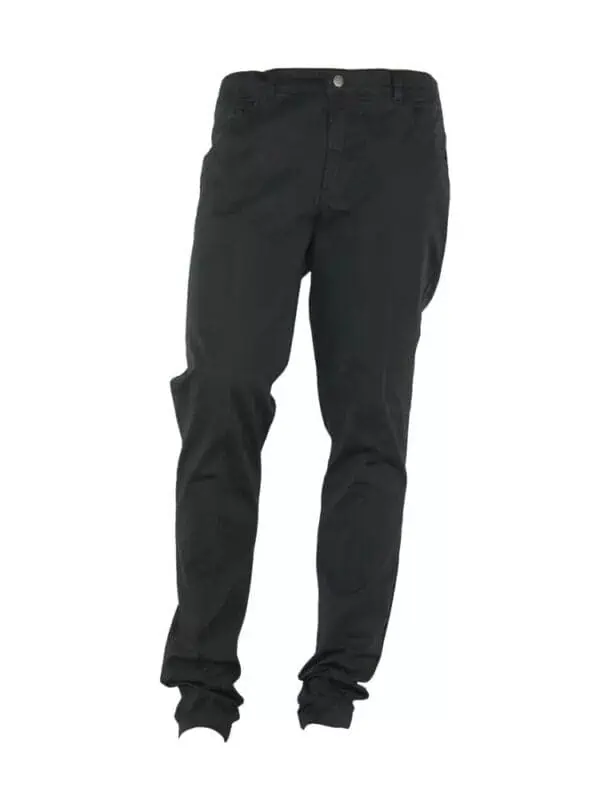 Made in Italy Elegant Summer Black Cotton Trousers