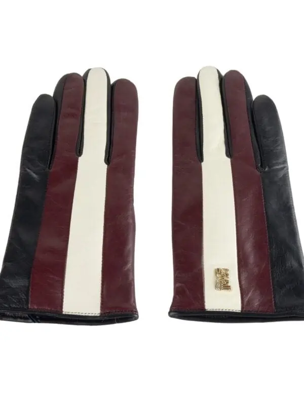 Cavalli Class Black Lambskin Women Glove
