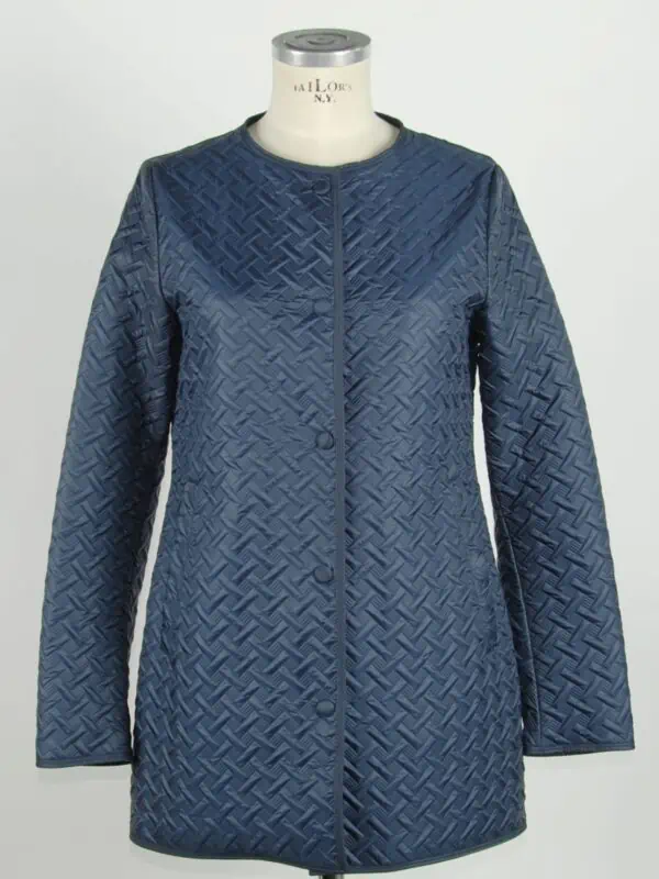 Emilio Romanelli Blue Polyester Women Jacket