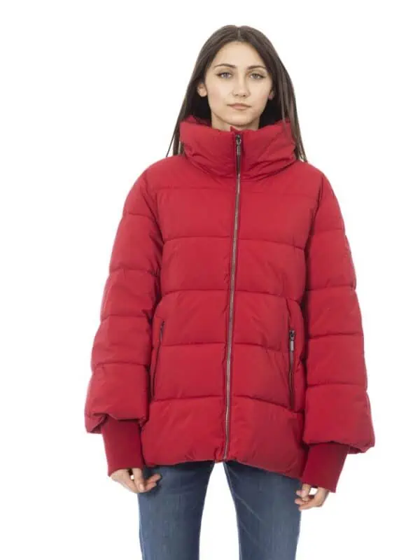 Baldinini Trend Red Polyamide Jackets & Coat