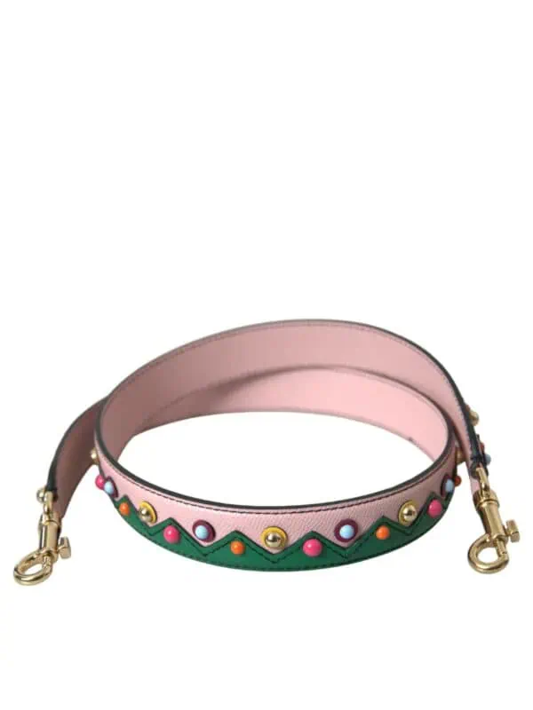 Dolce & Gabbana Pink Leather Handbag Accessory Shoulder Strap