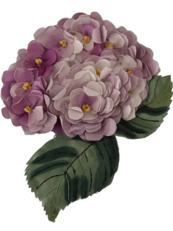 Dolce & Gabbana Purple Floral Gold Tone Brass Women Brooch