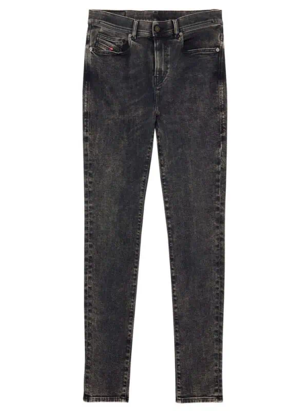 Diesel Black Cotton Jeans & Pant