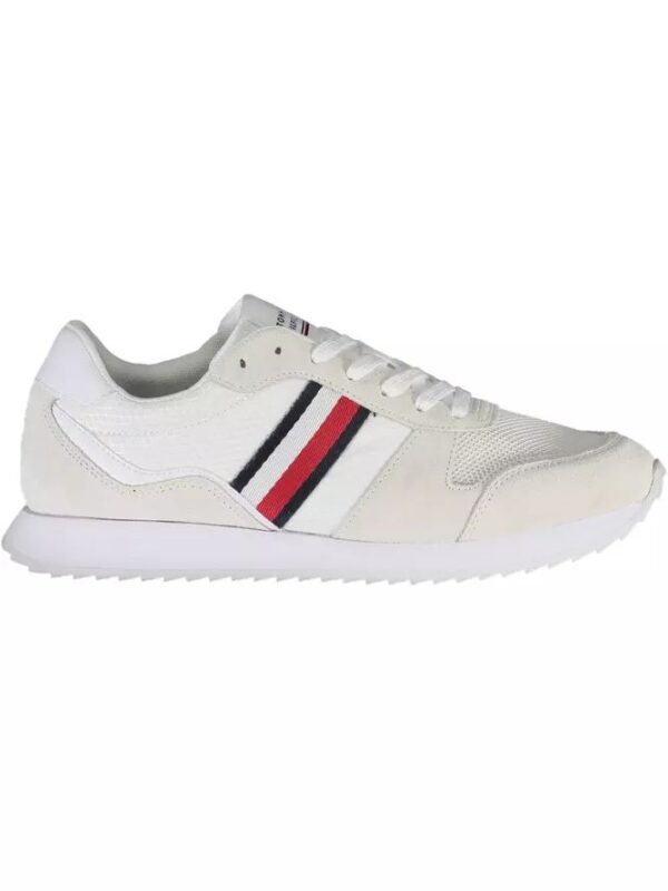 Tommy Hilfiger Eco-Conscious White Sneakers With Logo Accent
