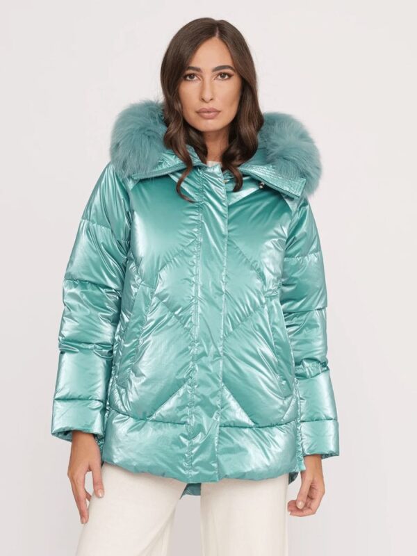 People Of Shibuya Light Blue Polyester Women Jacket