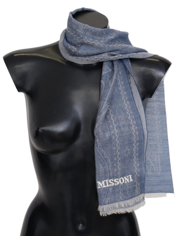 Missoni Elegant Cashmere Patterned Scarf